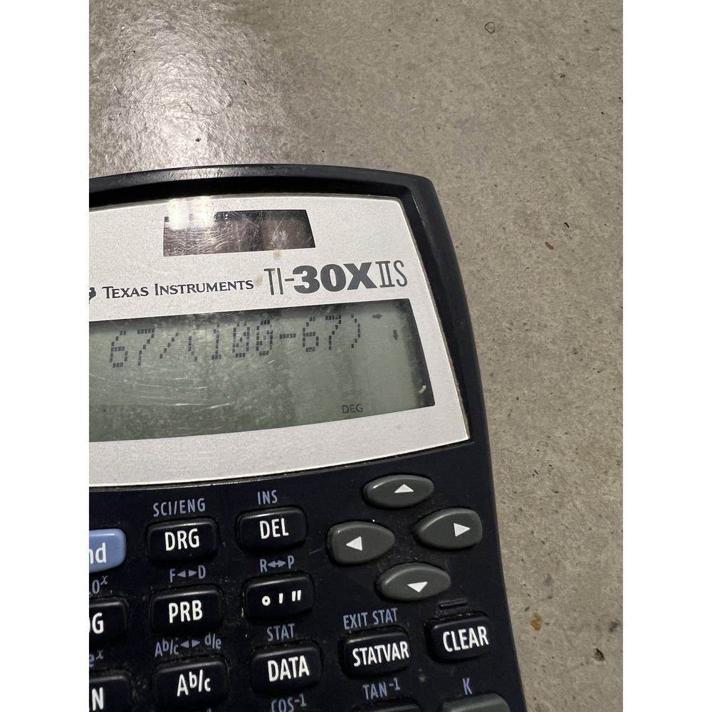 Texas Instruments TI-30X IIS Scientific Navy Blue - No Cover - Tested - Picture 3 of 3